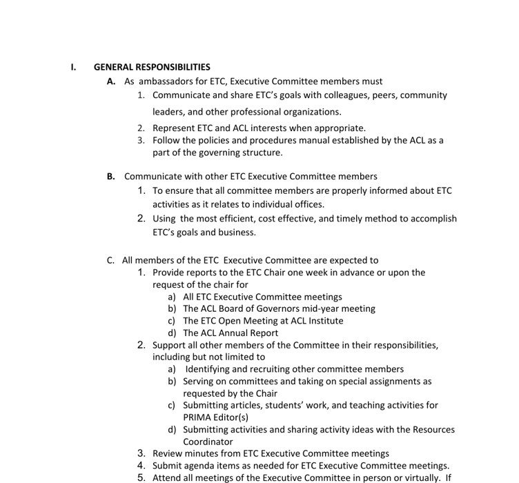 Preview of board member responsibilities