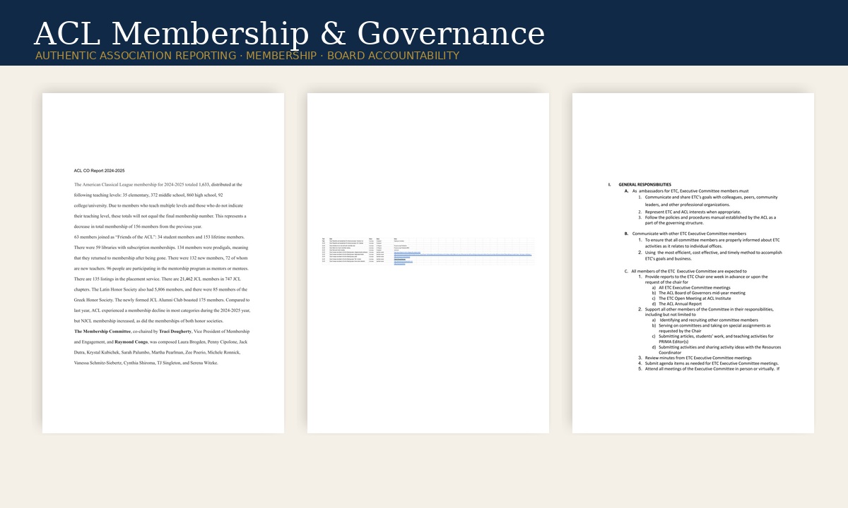 ACL membership and engagement case study