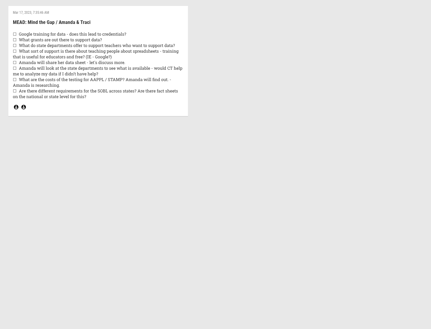 Archived Mind the Data Gap project export