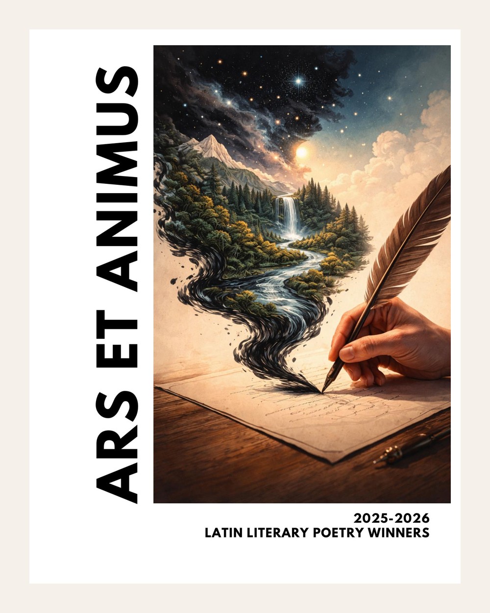 Ars et Animus 2024-25 Poetry cover in a standardized cream artboard
