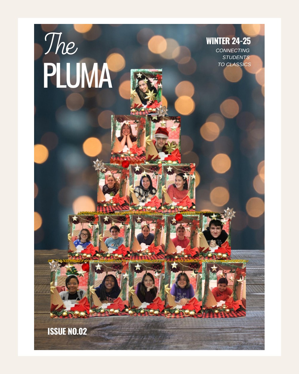 PLUMA Winter 2025 cover in a standardized cream artboard
