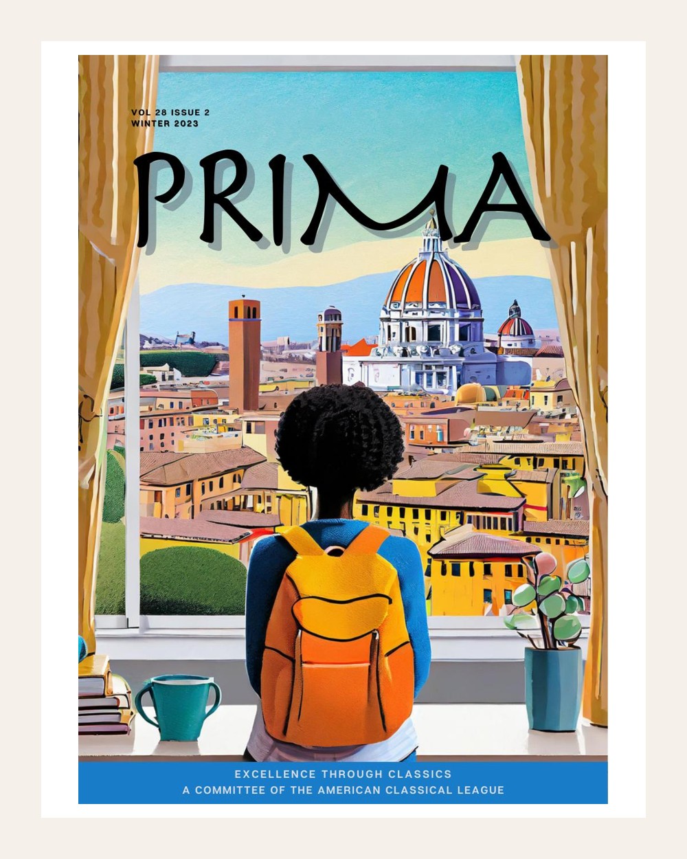 PRIMA Winter 2023-2024 cover in a standardized cream artboard