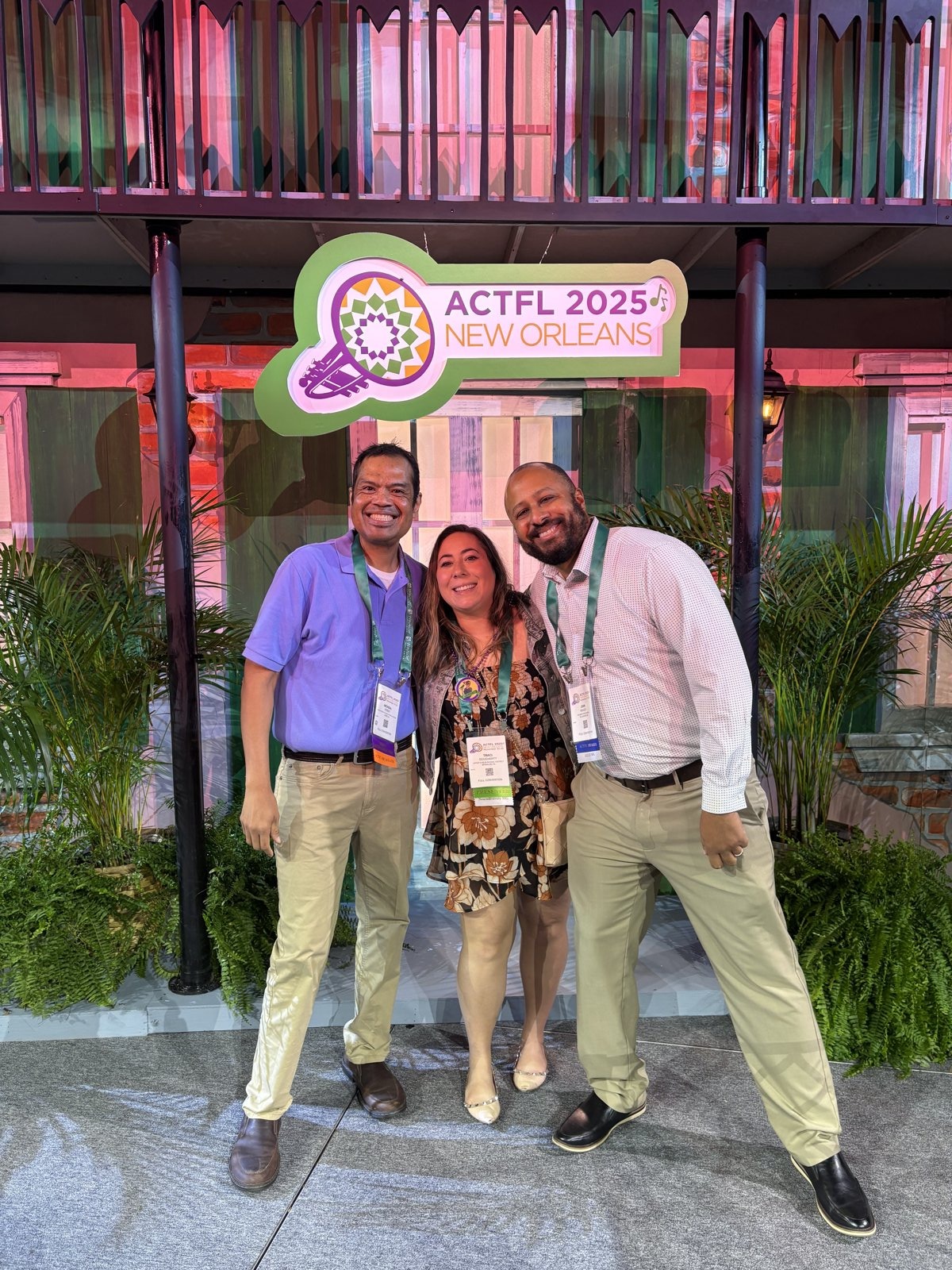 Traci Dougherty with fellow presenters at ACTFL 2025 in New Orleans